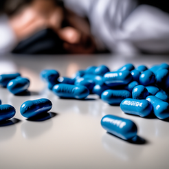 viagra blu su tavolo